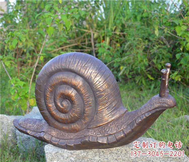 宁波蜗牛铜雕塑
