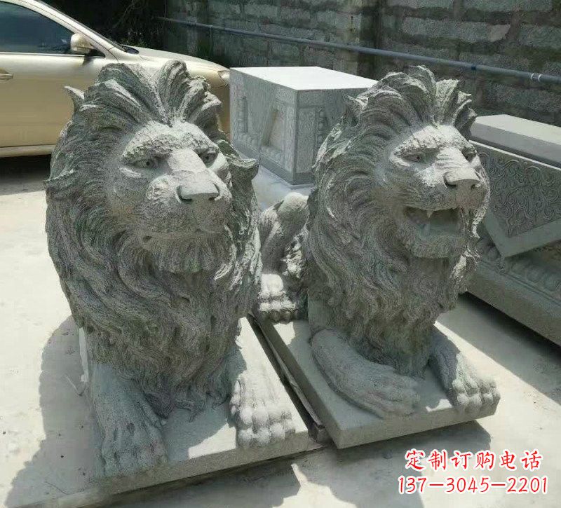 宁波卧式狮子石雕