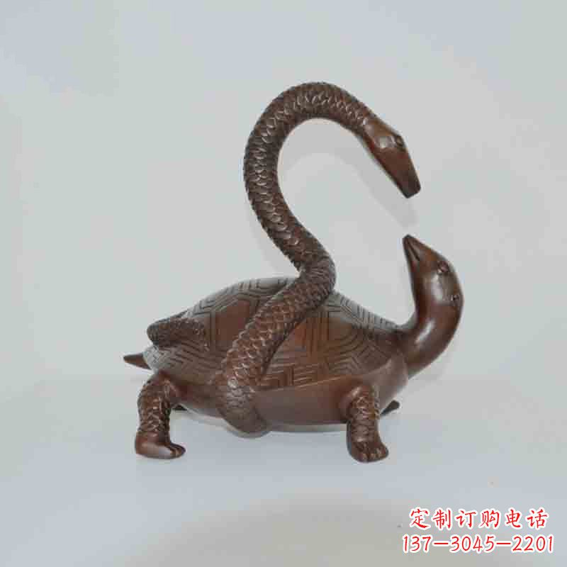 宁波乌龟背蛇龟蛇铜雕