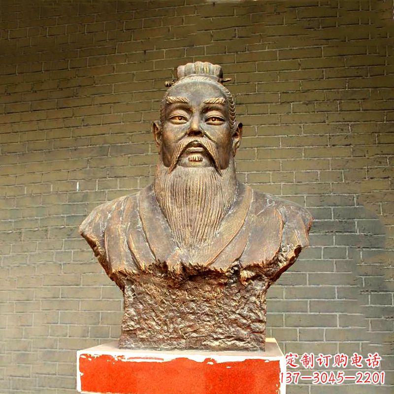 宁波五帝之帝喾半身像胸像雕塑