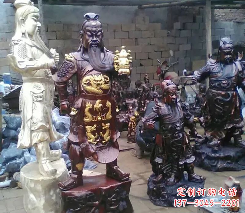宁波武财神提刀关公铜雕