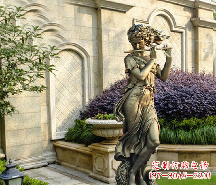 宁波西方女人别墅景观铜雕塑