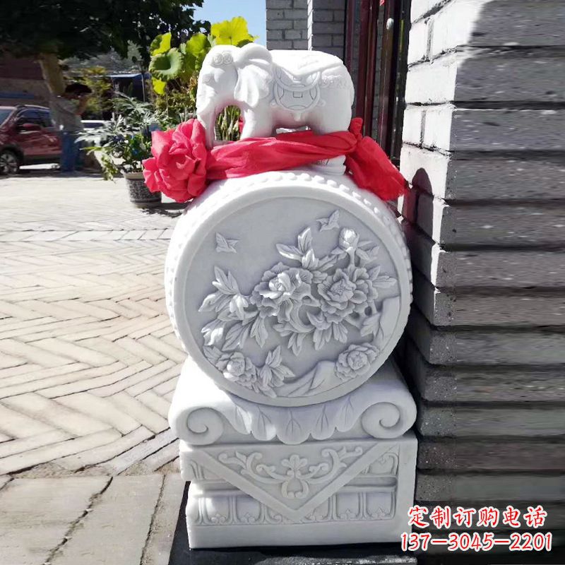 宁波仙鹤石雕门墩