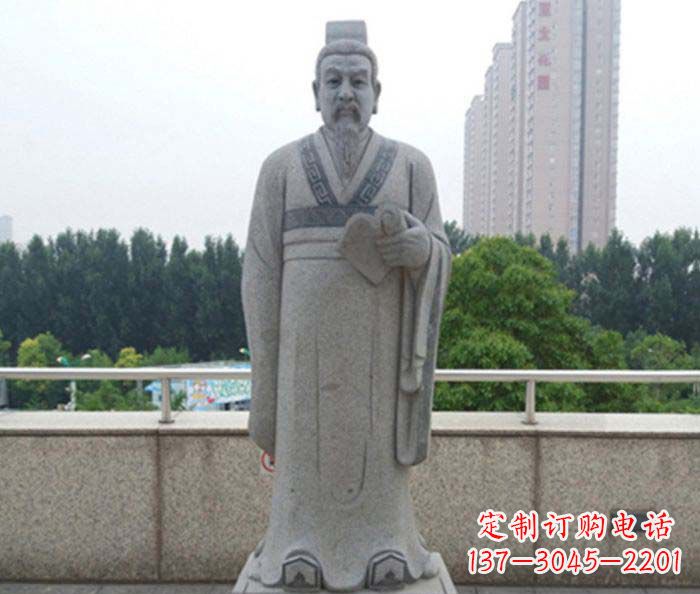 宁波先秦法家代表人物商鞅石雕