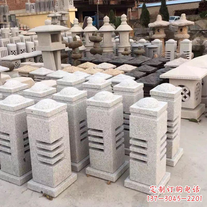 宁波现代简约石雕灯笼