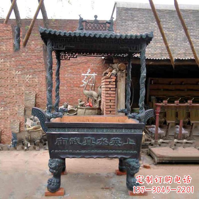 宁波现代铜香炉