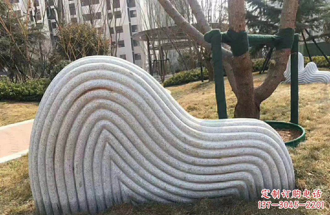 宁波小区大理石纹理假山雕塑