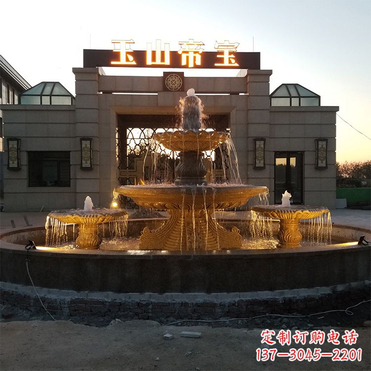 宁波小区广场欧式水景石雕喷泉
