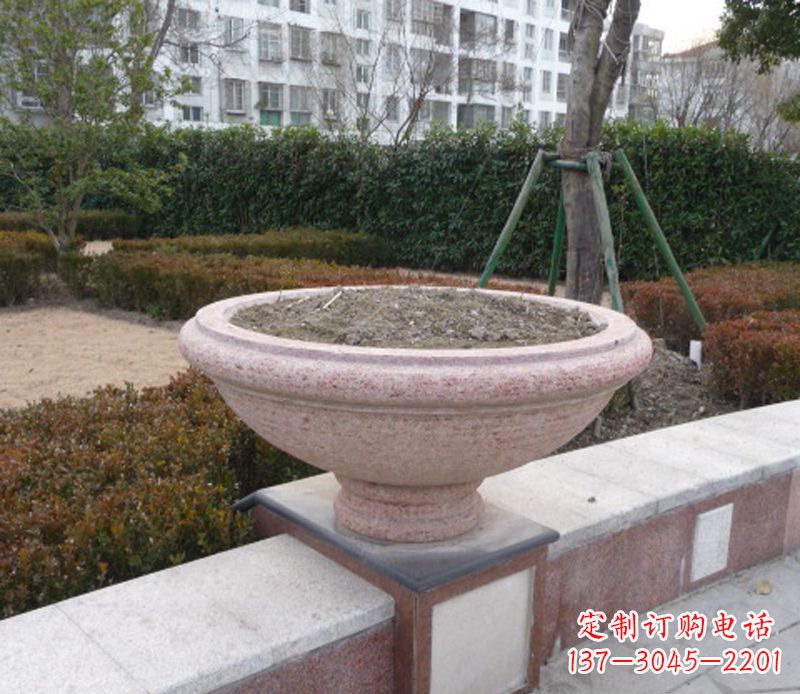 宁波小区花盆石雕