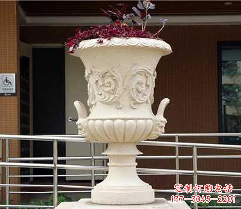 宁波小区花盆景观石雕
