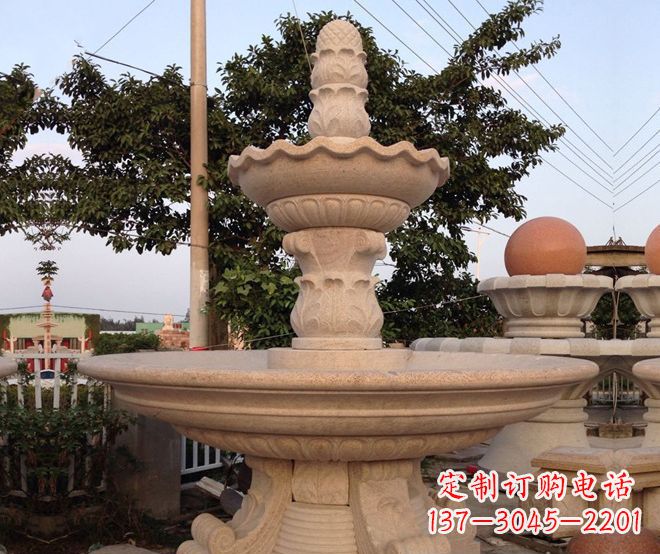 宁波小区景观大型喷泉石雕 (4)