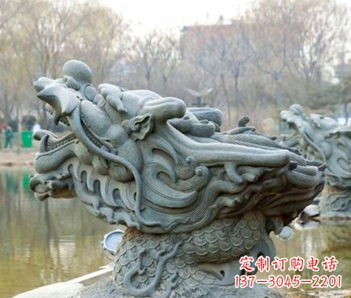 宁波小区景观龙头喷泉石雕