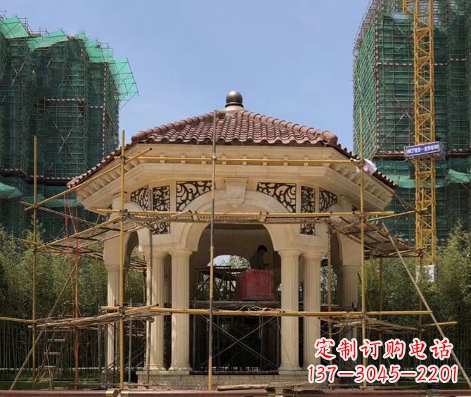 宁波小区景观欧式凉亭石雕