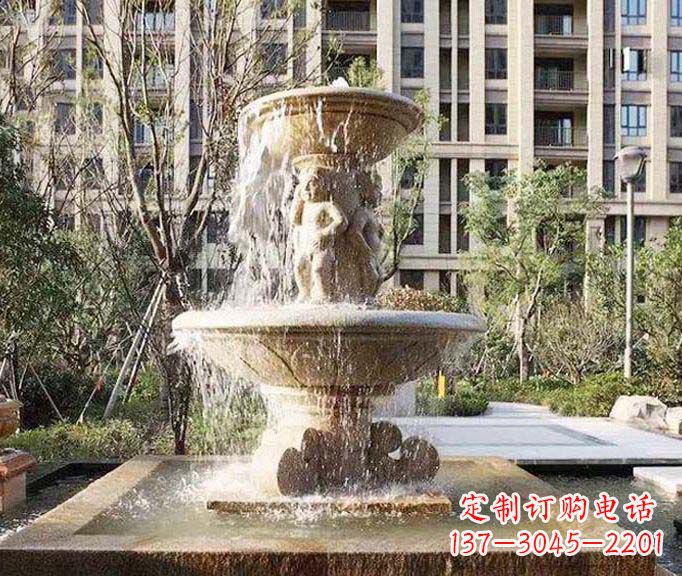 宁波小区景观欧式喷泉石雕 (3)