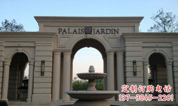宁波小区门口景观大理石喷泉石雕