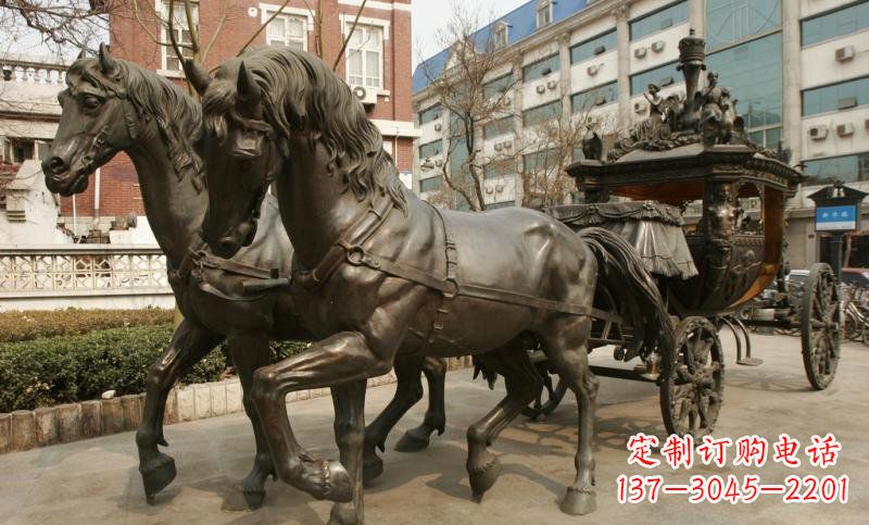宁波小区欧式马车铜雕