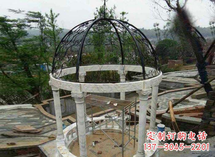 宁波小区欧式圆顶凉亭石雕
