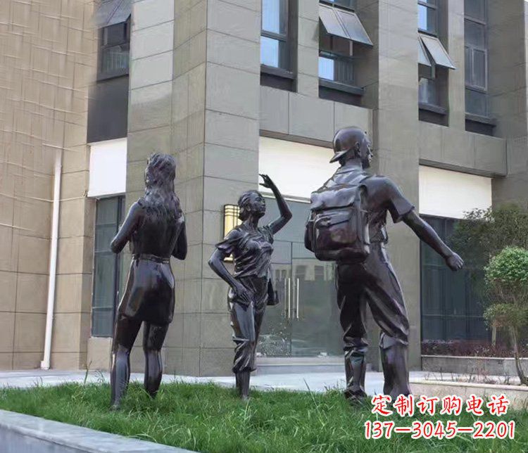 宁波小区铜雕美女人物雕塑