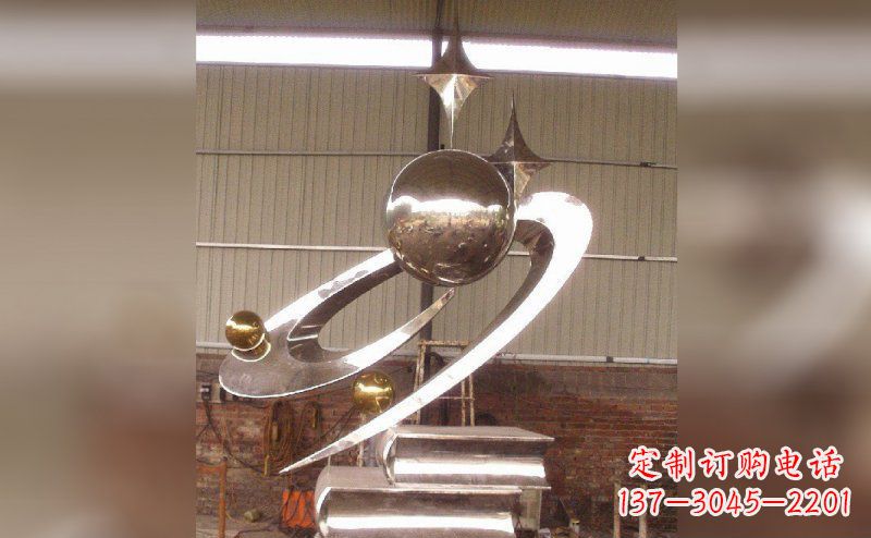 宁波校园不锈钢书籍雕塑
