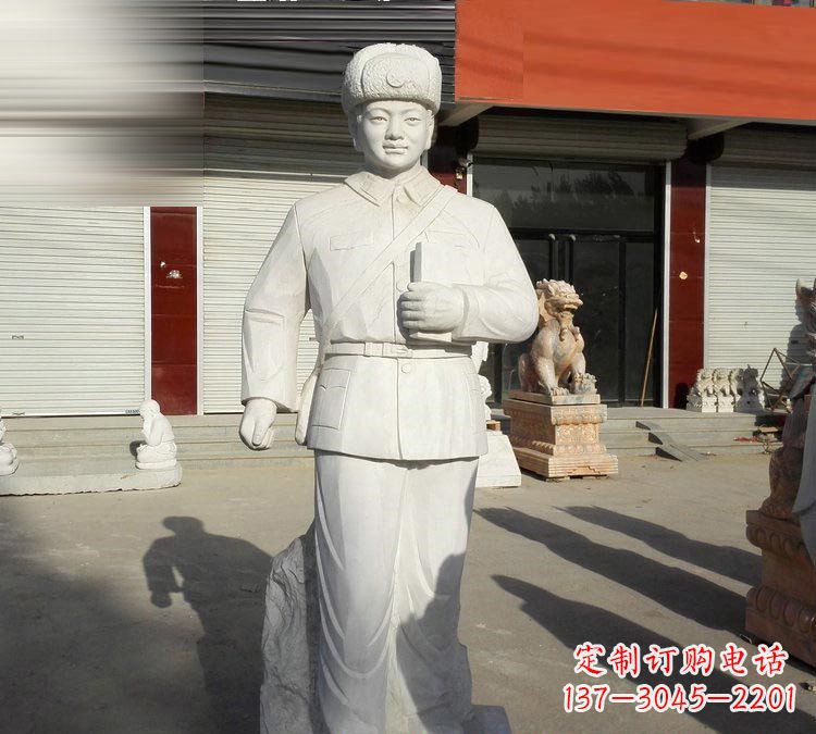 宁波校园大理石立式雷锋雕塑