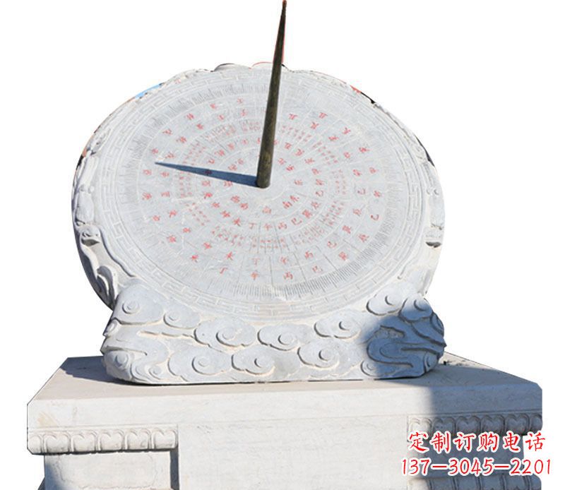 宁波校园大理石日晷景观石雕 (3)