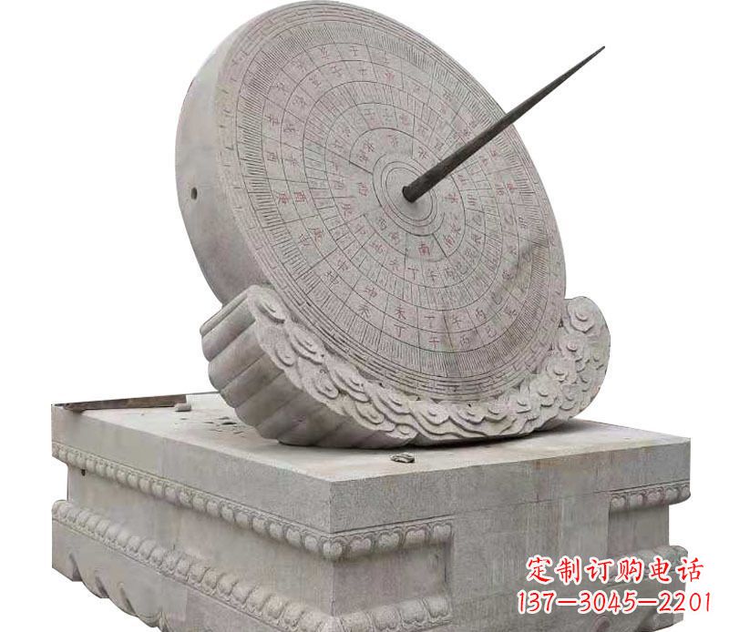 宁波校园大理石日晷景观石雕 (2)