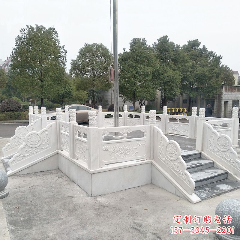 宁波校园广场石雕升旗台