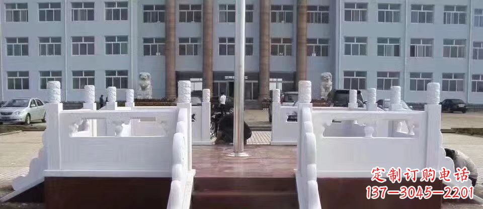 宁波校园汉白玉升旗台石雕