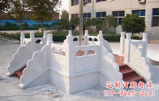 宁波校园汉白玉升旗台