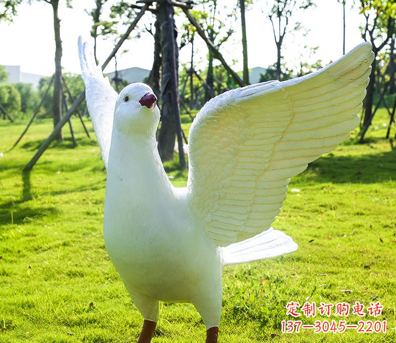 宁波校园和平鸽雕塑
