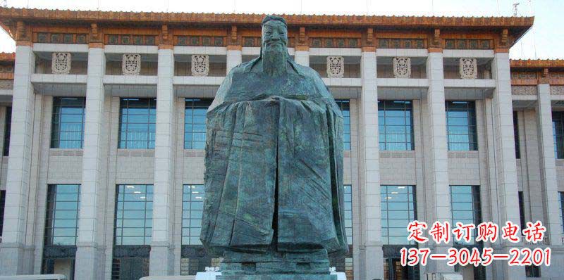 宁波校园孔子景观铜雕