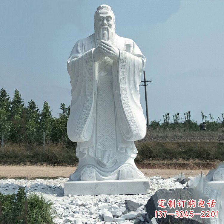 宁波校园孔子人物雕像