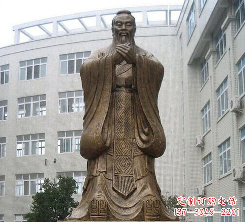 宁波校园孔子铜雕222