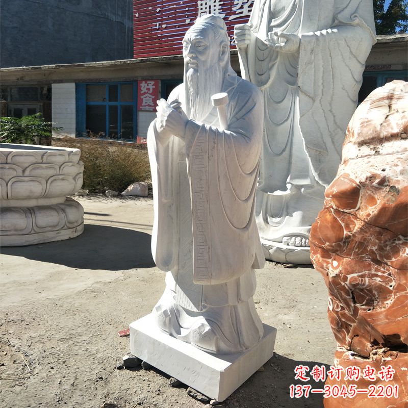 宁波校园孔子像雕塑