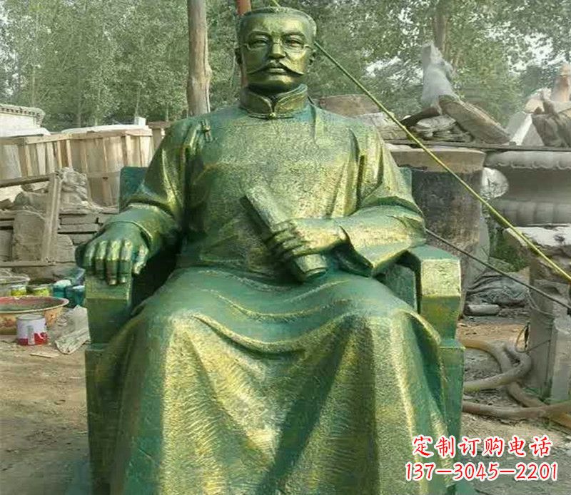 宁波校园名人李大钊铜雕