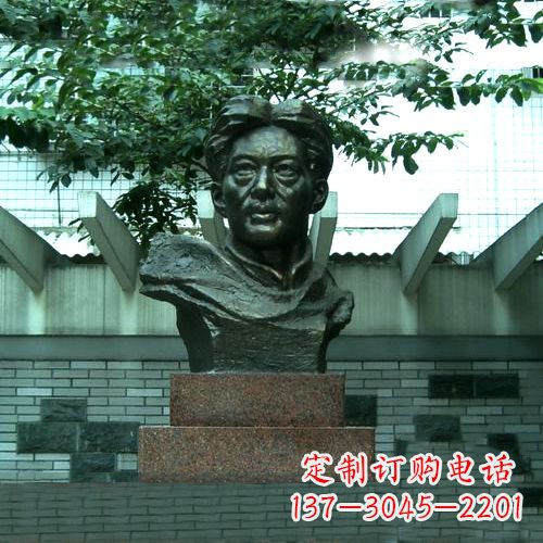 宁波校园名人徐悲鸿头像雕塑