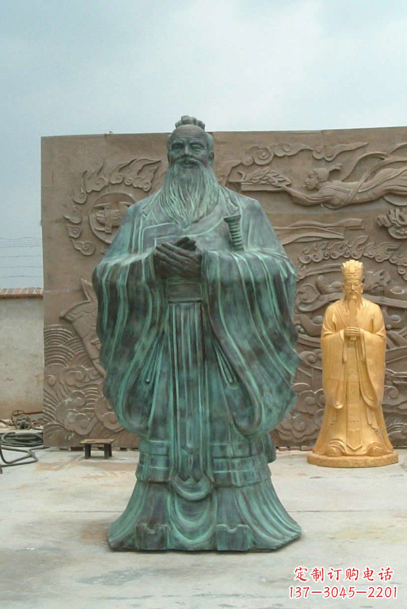 宁波校园青铜仿古孔子