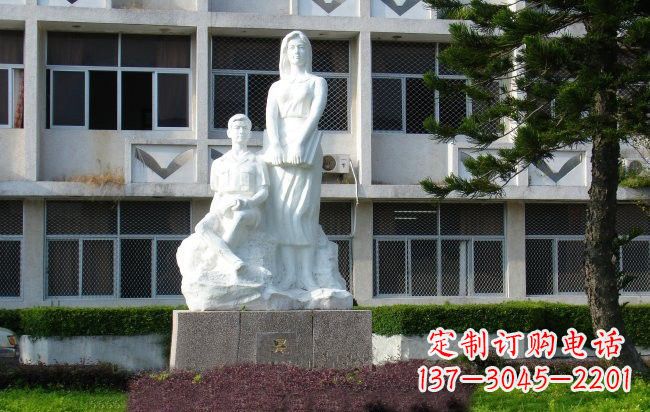 宁波校园人物晨读的学生