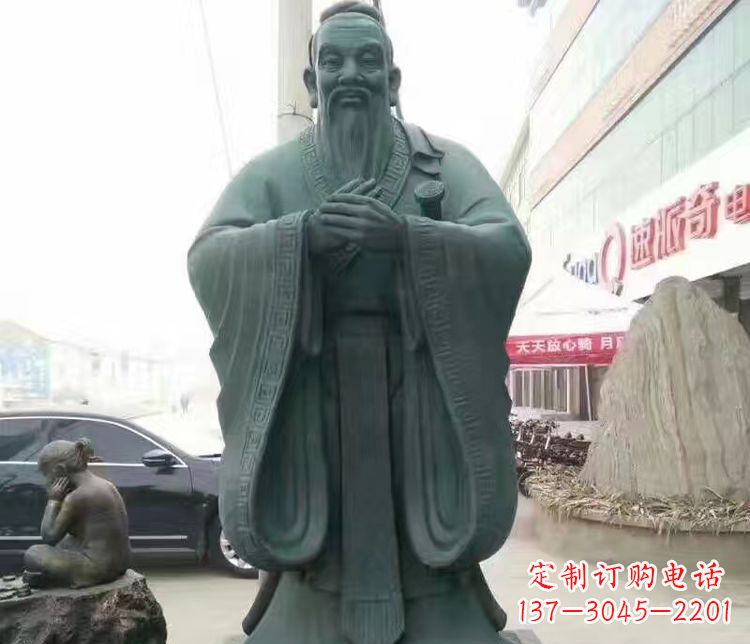 宁波校园人物孔子行教像