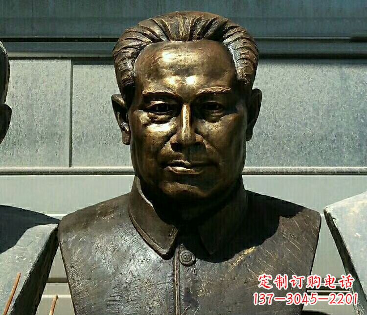 宁波校园周恩来胸像铜雕