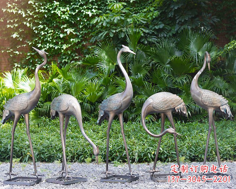 宁波写意仙鹤雕塑