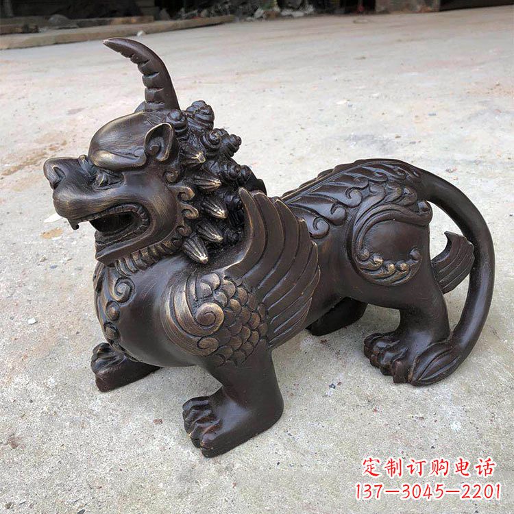 宁波獬豸纯铜铸造雕塑