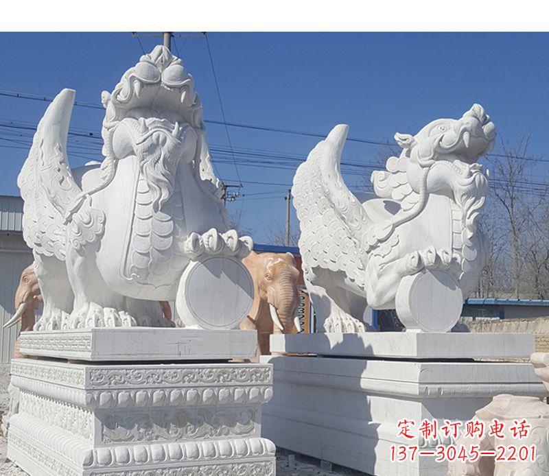 宁波獬豸法院门口神兽石雕
