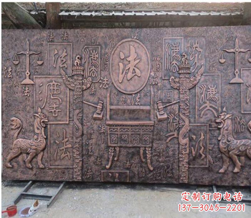 宁波獬豸法院铜浮雕
