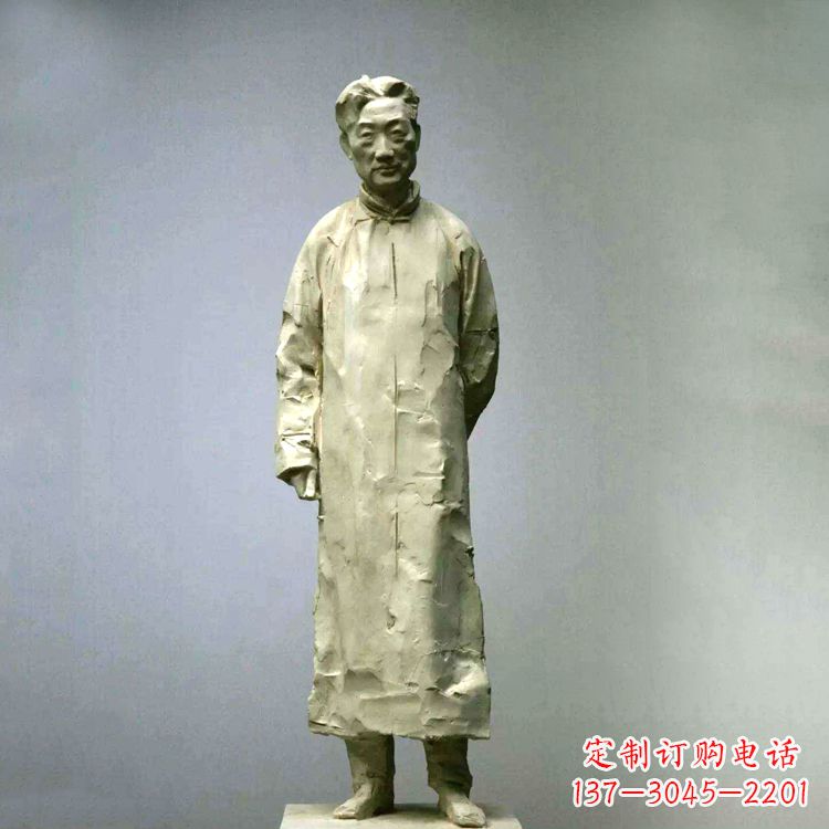 宁波徐悲鸿雕塑像石雕历史名人雕像