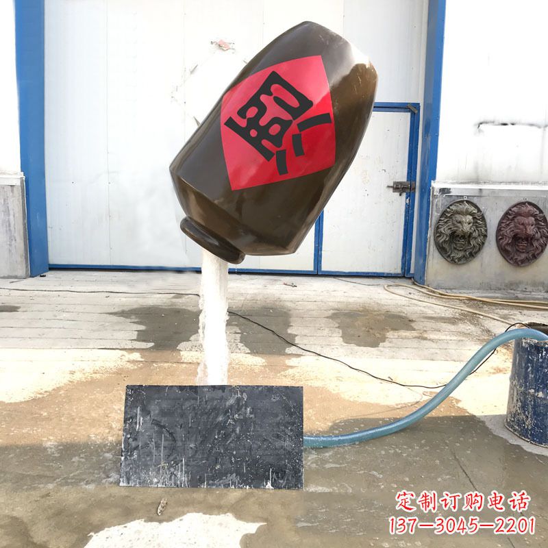 宁波悬空酒壶流水喷泉