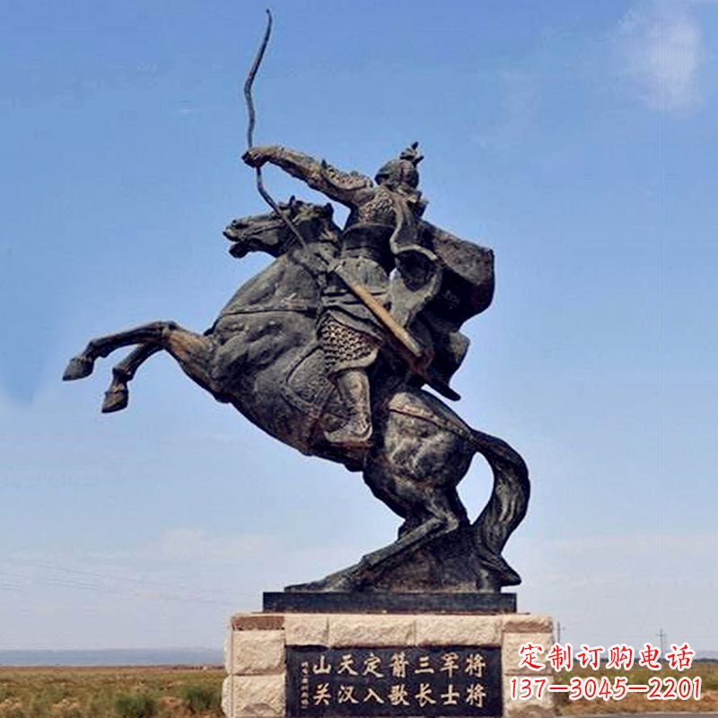 宁波薛仁贵射箭雕塑-历史名人古代著名将领景区雕像