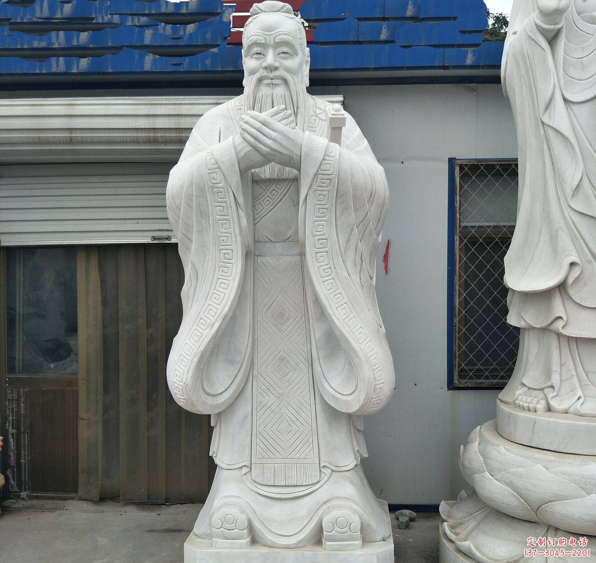 宁波学校礼仪孔子石雕