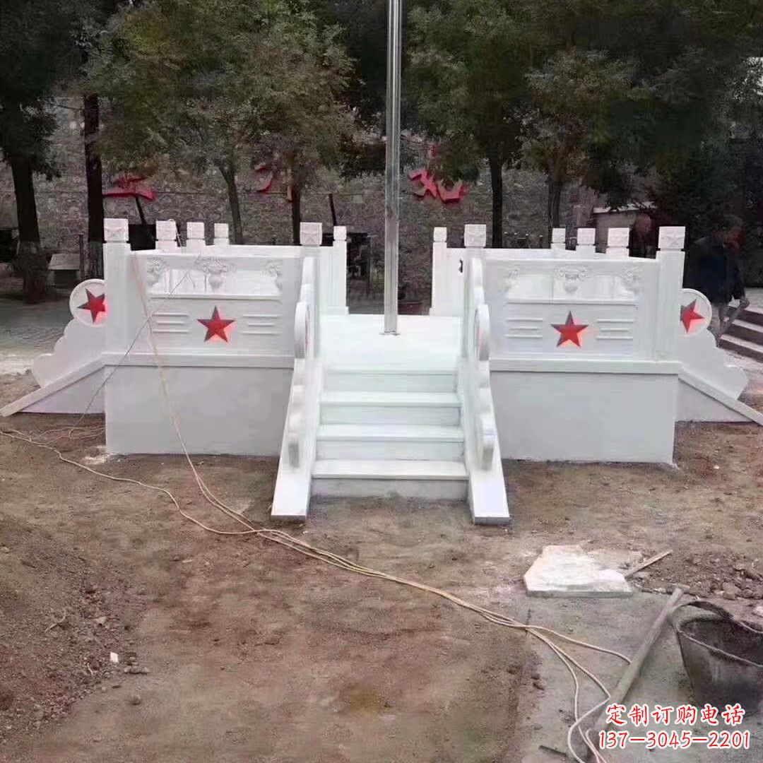 宁波学校校园升国旗台