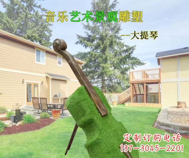 宁波音乐艺术景观大提琴雕塑